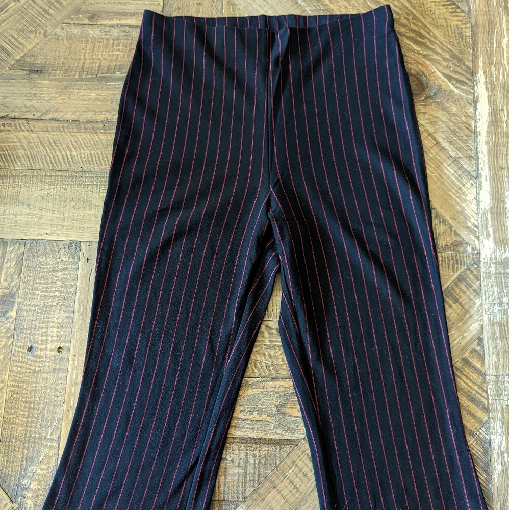Forever 21 Red Striped Flares 🖤